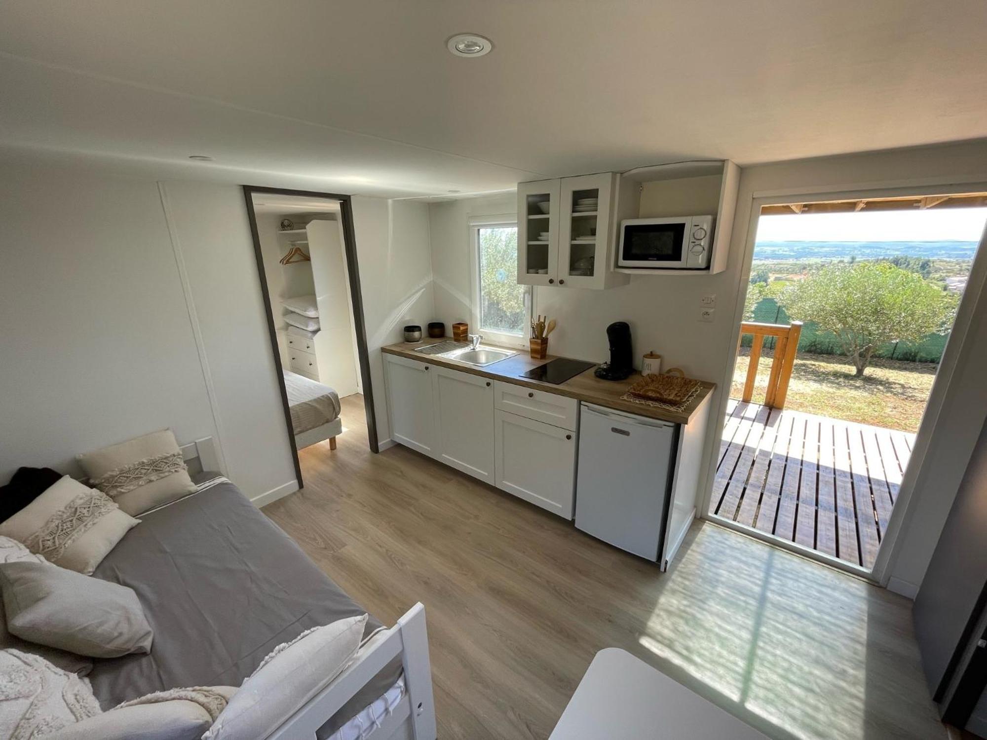Mobil-Home En Pleine Nature A 3 Mins Du Lac Du Salagou Avec Vue Panoramique Лакост Экстерьер фото