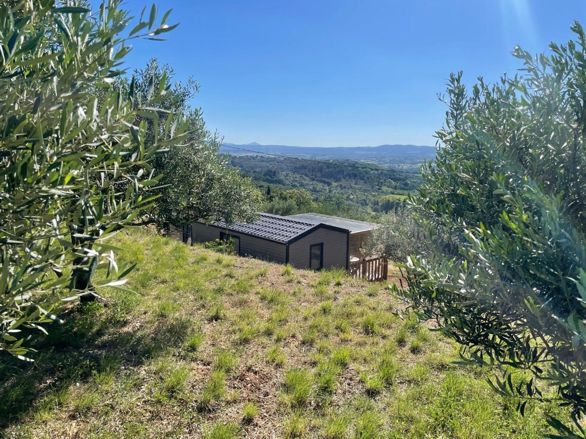 Mobil-Home En Pleine Nature A 3 Mins Du Lac Du Salagou Avec Vue Panoramique Лакост Экстерьер фото